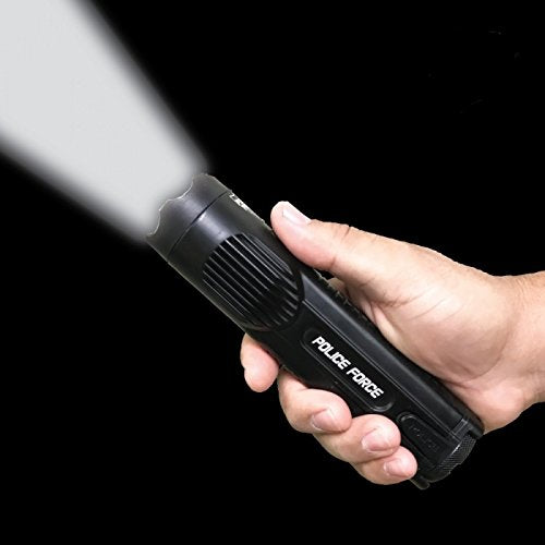 Police Force Tactical Stun Flashlight 15M