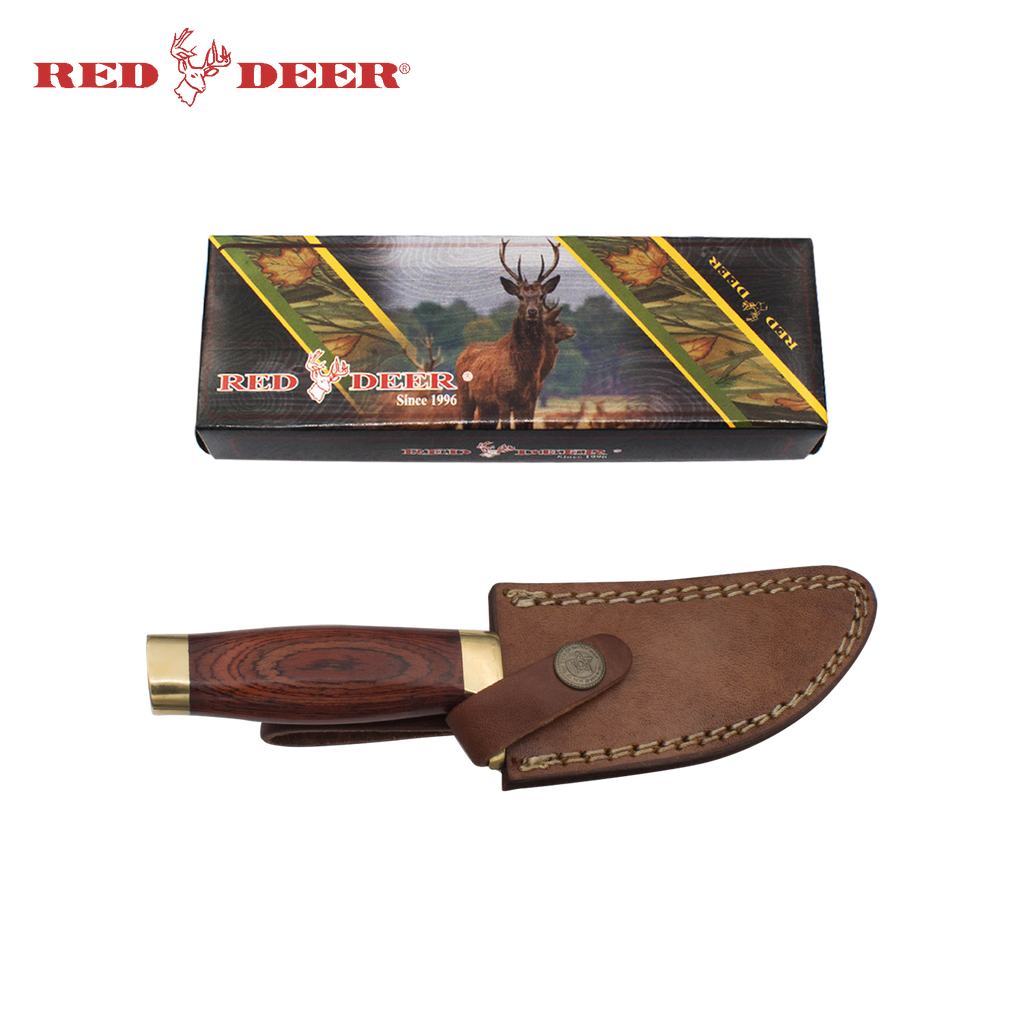 9.5 in Red Deer® Rosewood Handle Hunting Knife, , Panther Wholesale- Panther Wholesale