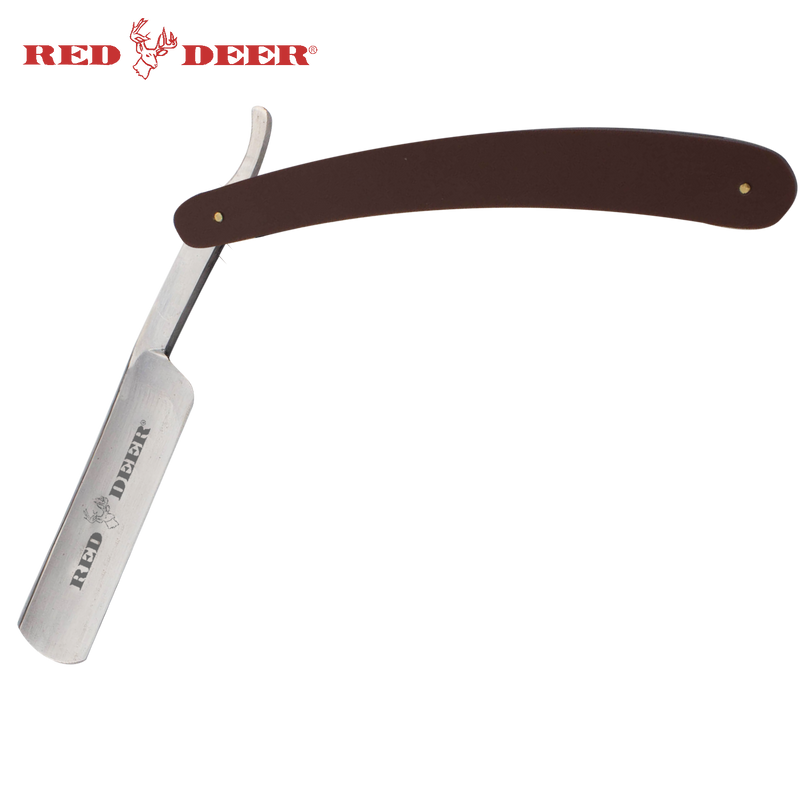 Brown Red Deer Shaving Barber Vintage Straight Razor, , Panther Trading Company- Panther Wholesale