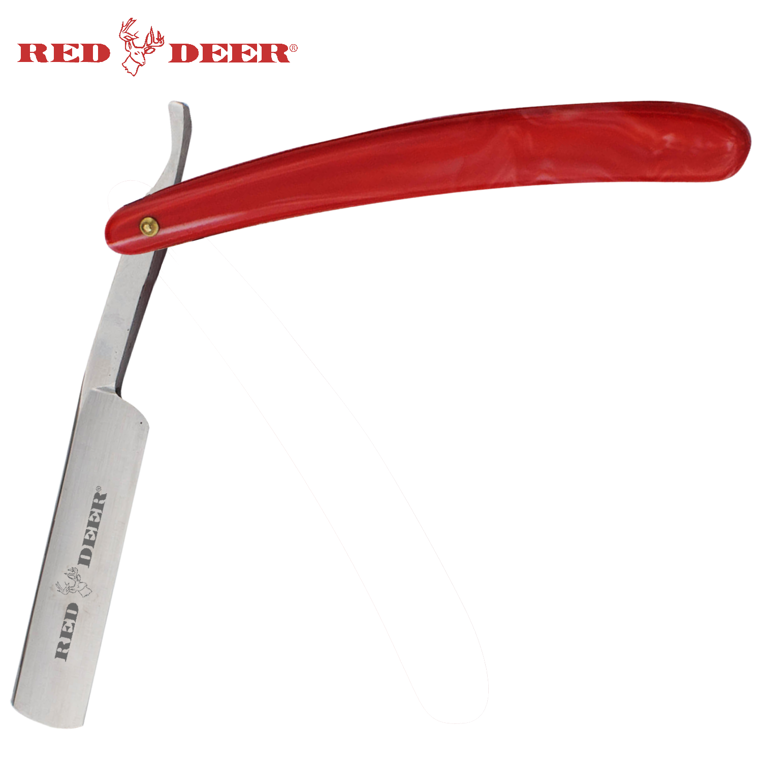 Red Pearl Red Deer Shaving Barber Vintage Straight Razor – Panther ...