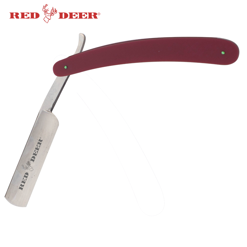 Dark Purple Red Deer Shaving Barber Vintage Straight Razor, , Panther Trading Company- Panther Wholesale