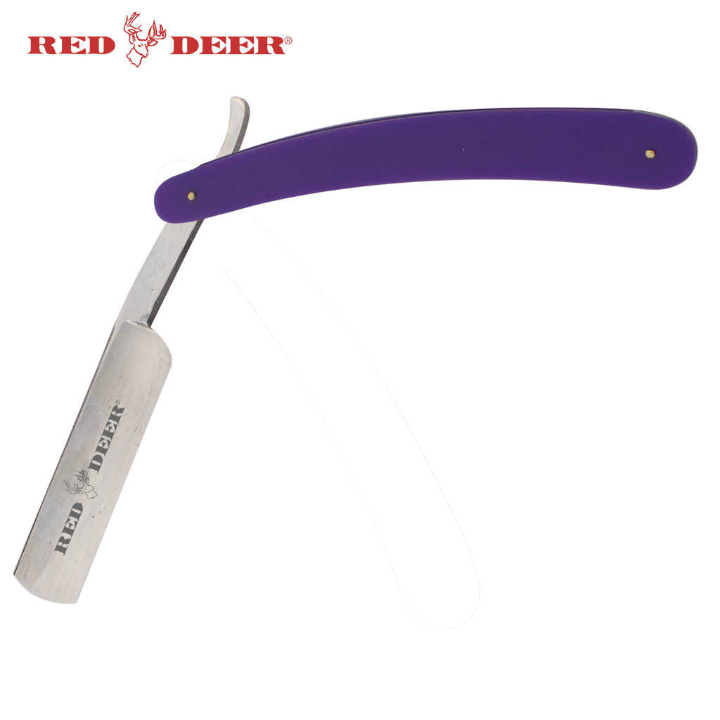 Purple Red Deer Shaving Barber Vintage Straight Razor, , Panther Trading Company- Panther Wholesale
