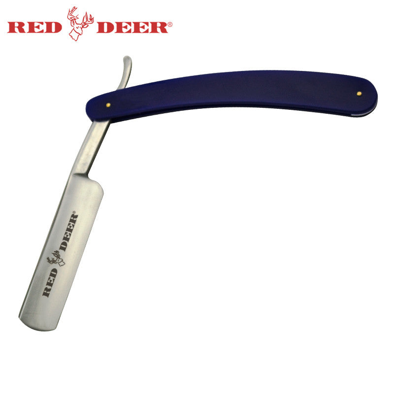 Blue Red Deer Shaving Barber Vintage Straight Razor, , Panther Trading Company- Panther Wholesale
