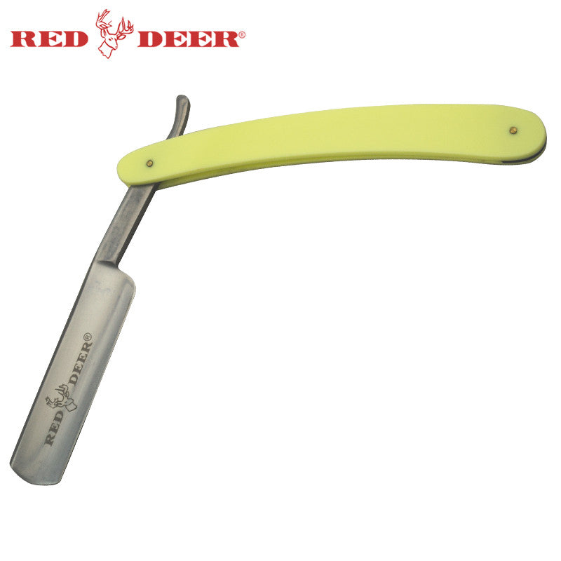 Light Yellow Red Deer Shaving Barber Vintage Straight Razor, , Panther Trading Company- Panther Wholesale