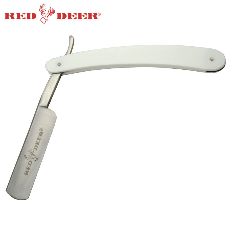 White Red Deer Shaving Barber Vintage Straight Razor, , Panther Trading Company- Panther Wholesale
