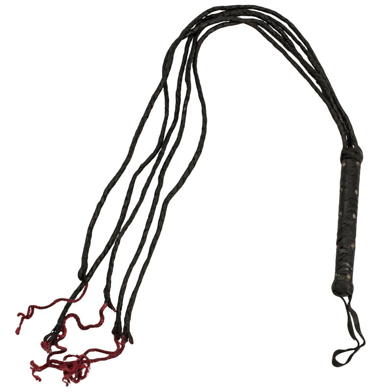 Real Leather Cat-O-Nine Tails Whip, , Panther Trading Company- Panther Wholesale