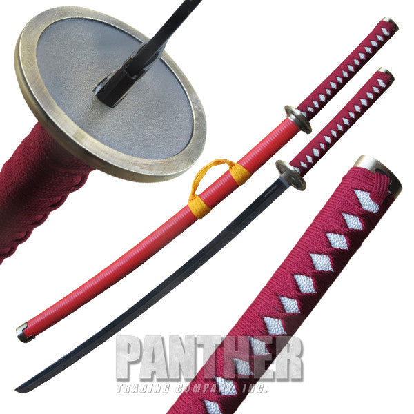 Red Jacket Katana Sword with Scabbard, , Panther Trading Company- Panther Wholesale