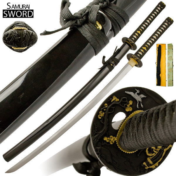 Handmade Swan Samurai Katana Sword Set with Decorative Case, , Panther Trading Company- Panther Wholesale