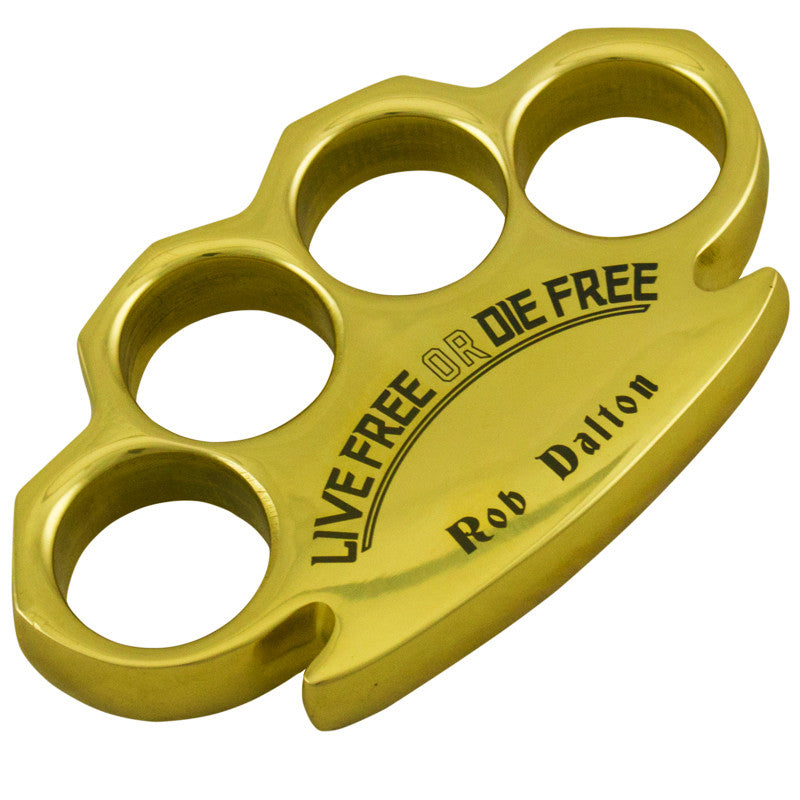 Rob Dalton Live Free Die Free Heavy Duty Brass Buckles, , Panther Trading Company- Panther Wholesale
