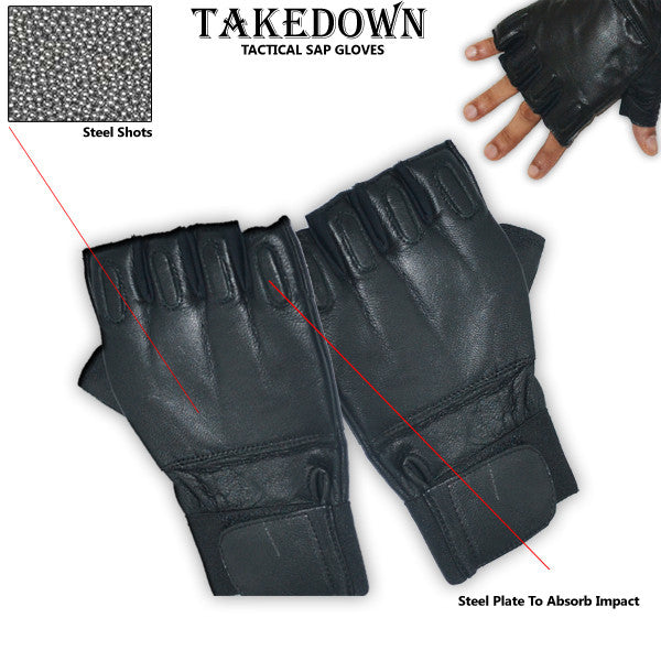 Medium Fingerless Sap Gloves, , Panther Trading Company- Panther Wholesale