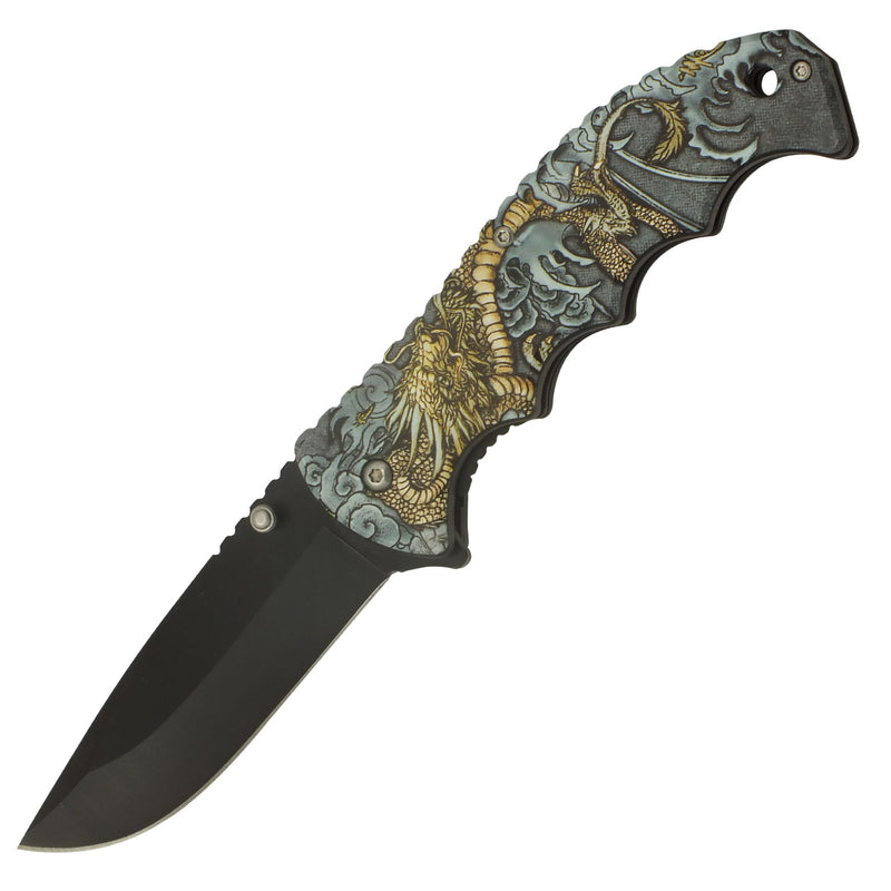 Cloud Dragon Spring Assisted Folding Pocket Knife