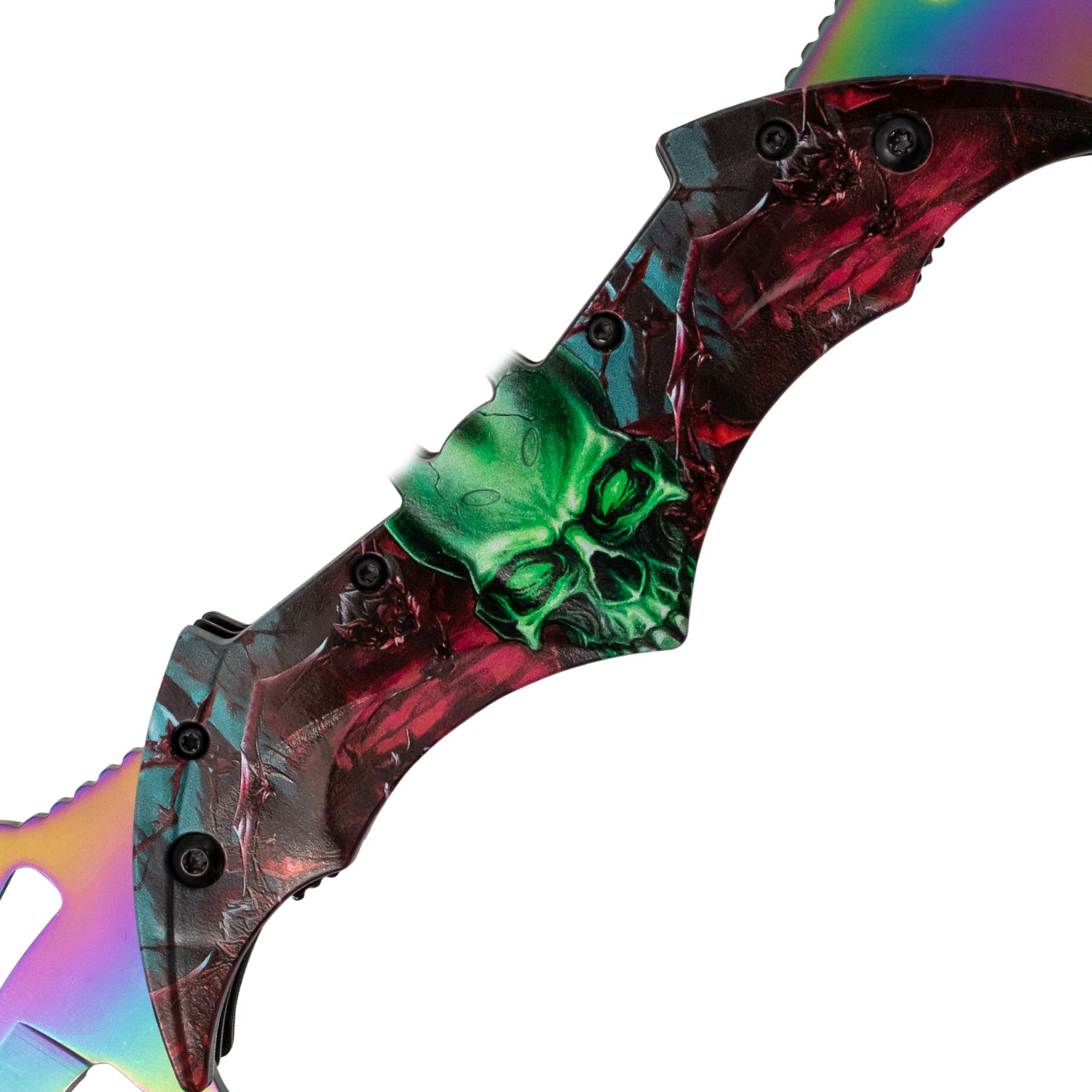 Tiger USA Rainbow Folding Knife Skulls – Panther Wholesale