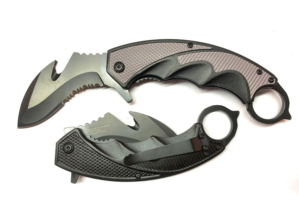 Black & Grey Folding Knife