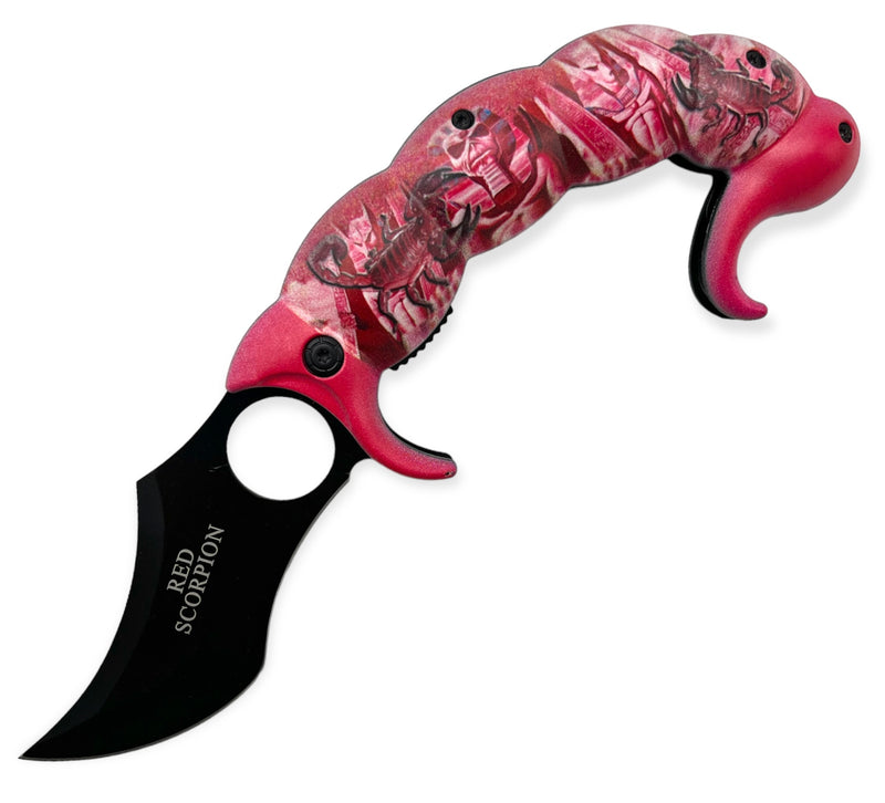 Tiger-USA® Spring Assisted Scorpion Tail RED