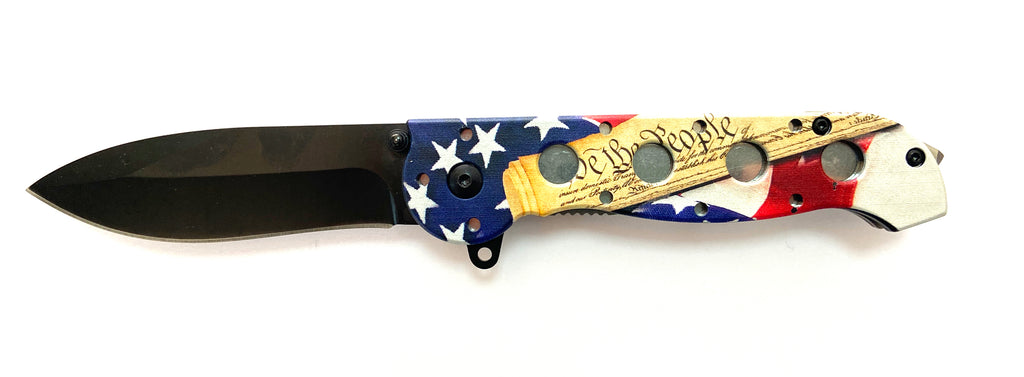 Tiger Usa® Spring Assisted Knife  AMERICAN FLAG