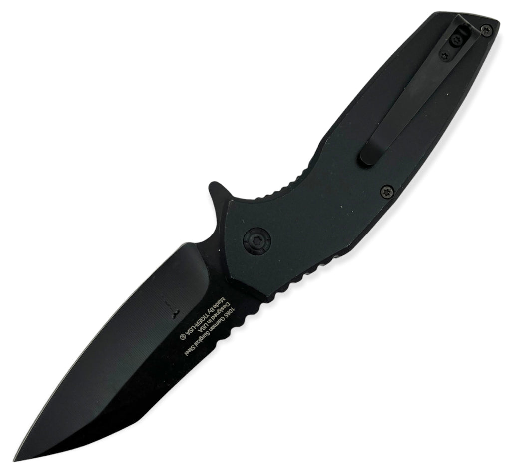 Tiger-USA® Folding Knife  PURPLE SKULL