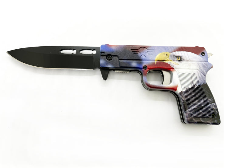Tiger-USA Pistol Spring Assisted Knife   EAGLE 2