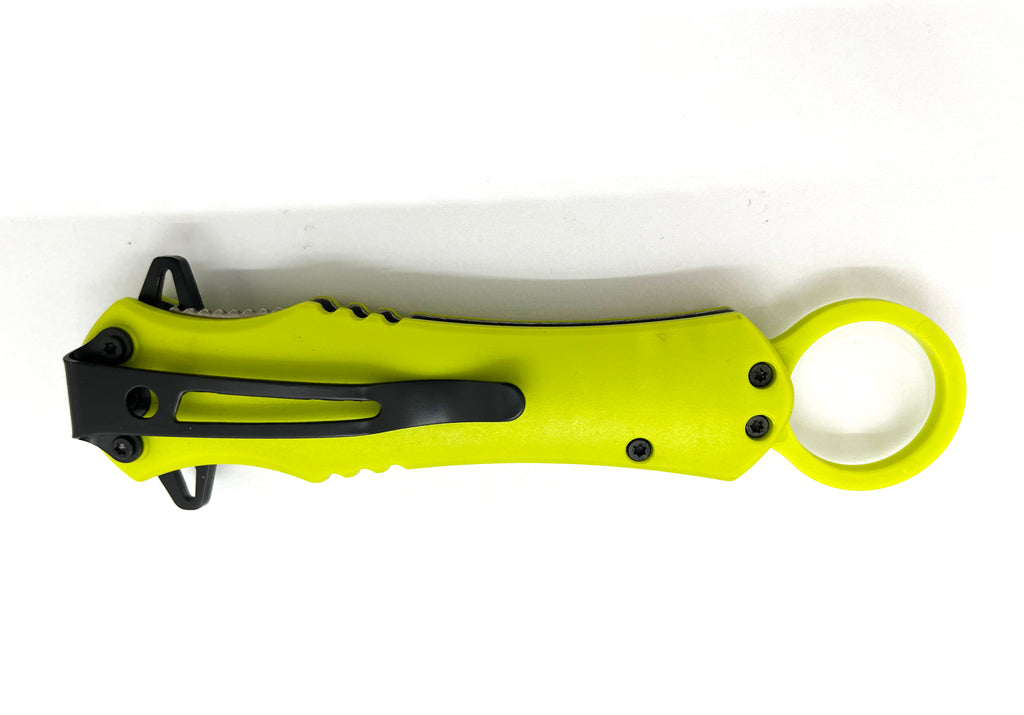 Green Folding Knife W.Clip