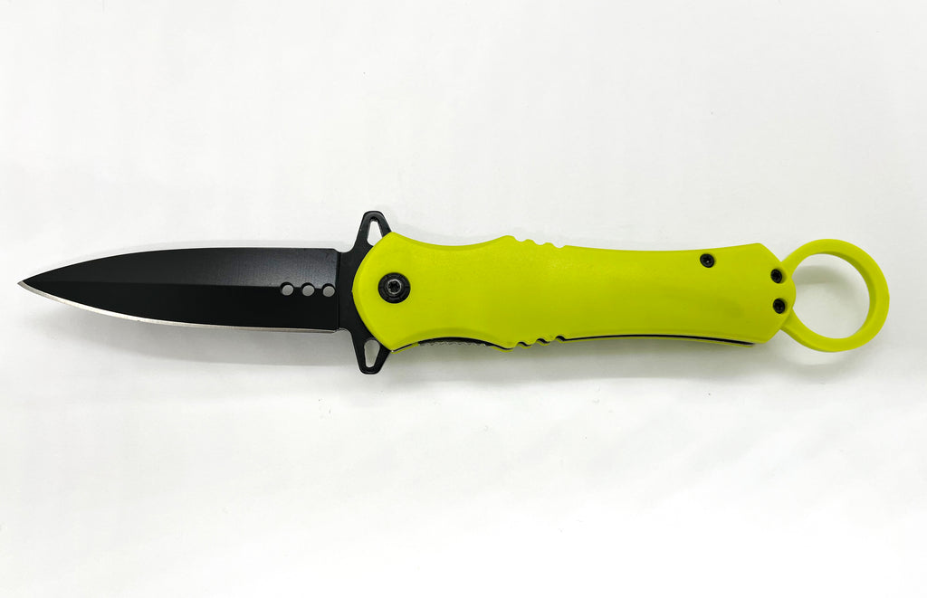 Green Folding Knife W.Clip