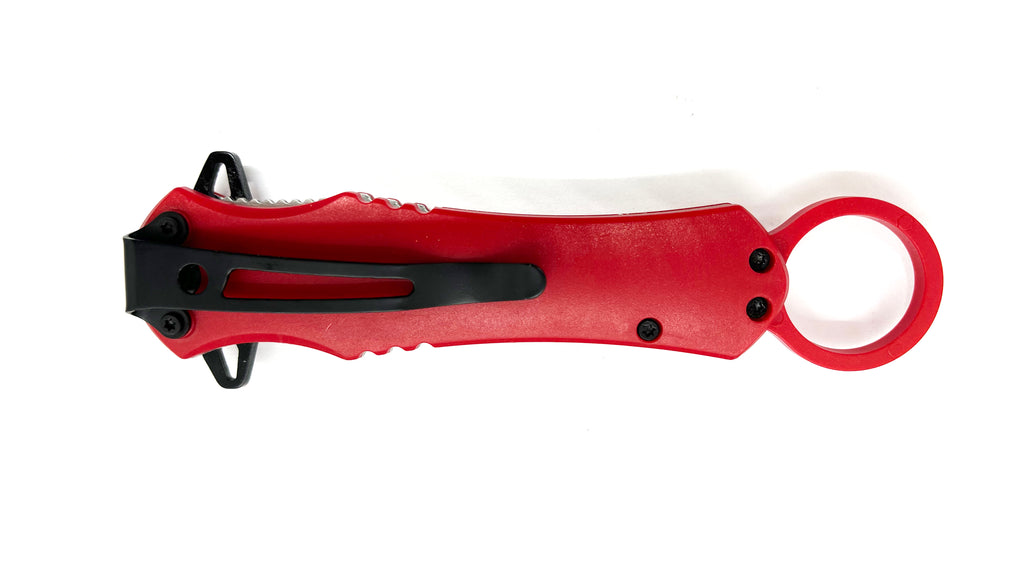 Red Folding Knife W.Clip