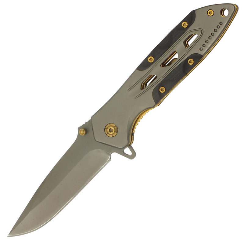 Royal Gray Spring Assisted Folding Pocket Knife