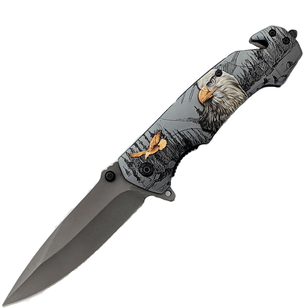 Snow Eagle Spring Assisted Folding Pocket Knife