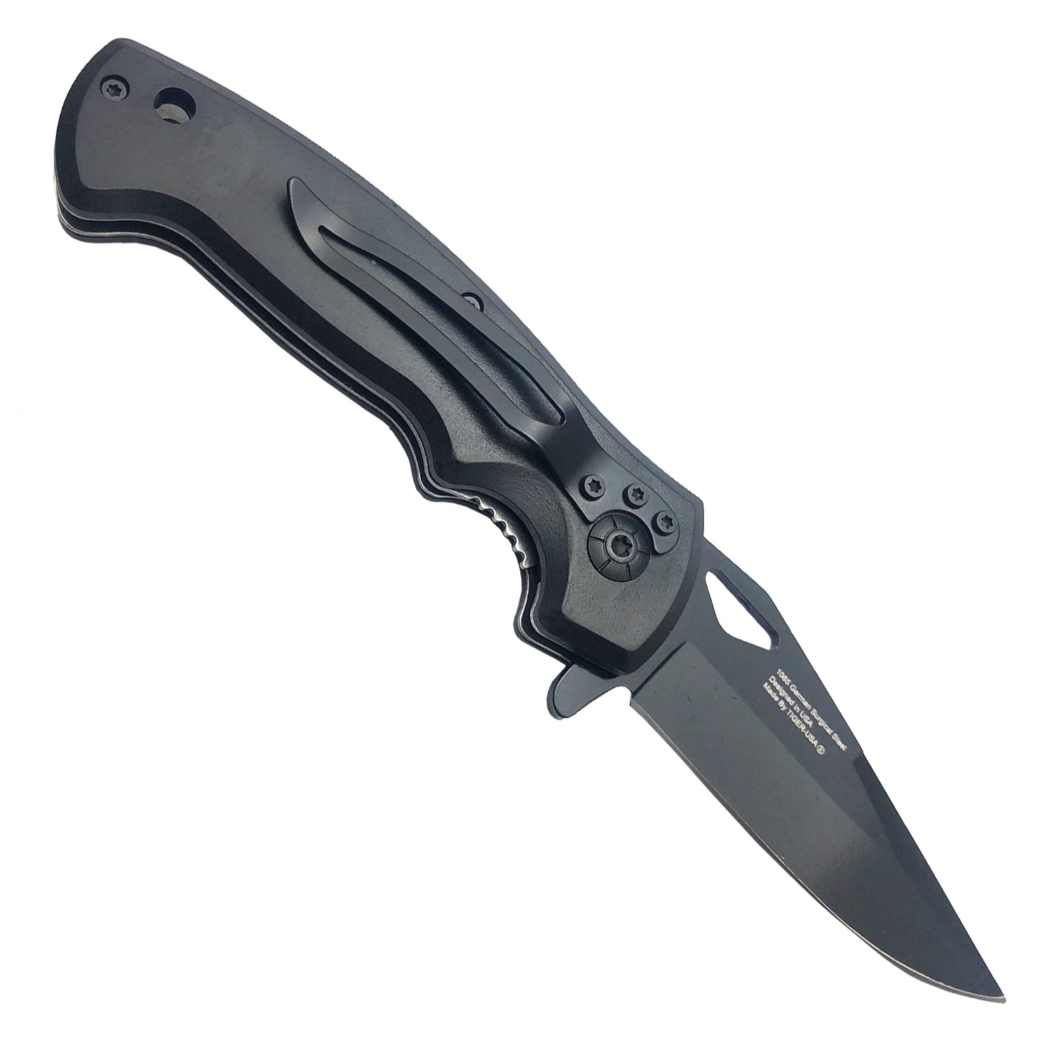 Spring Action Pocket Knife - Rasta Leaf – Panther Wholesale