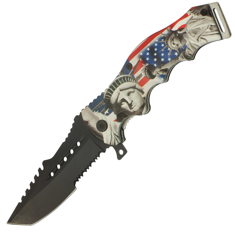 Glory of Liberty Spring Assisted  Folding Pocket Knife