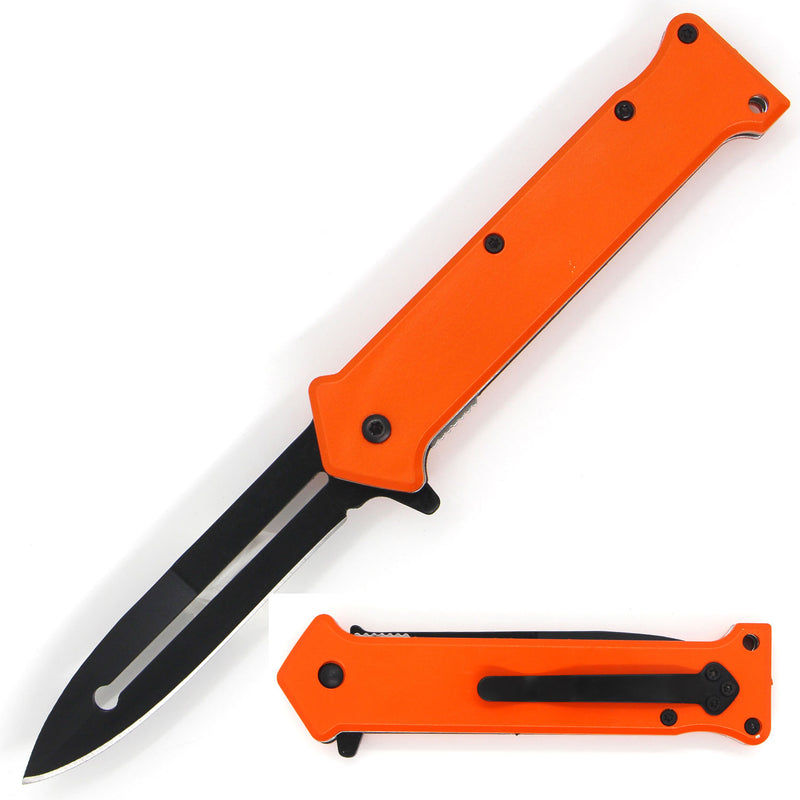 Tiger-USA Spring Assisted Joker Knife - Orange