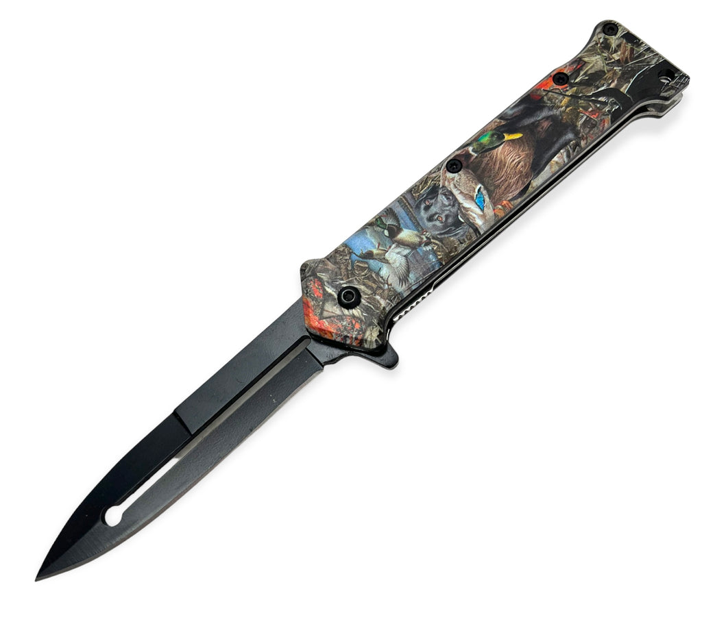Tiger-USA Spring Assisted Knife DUCKS A