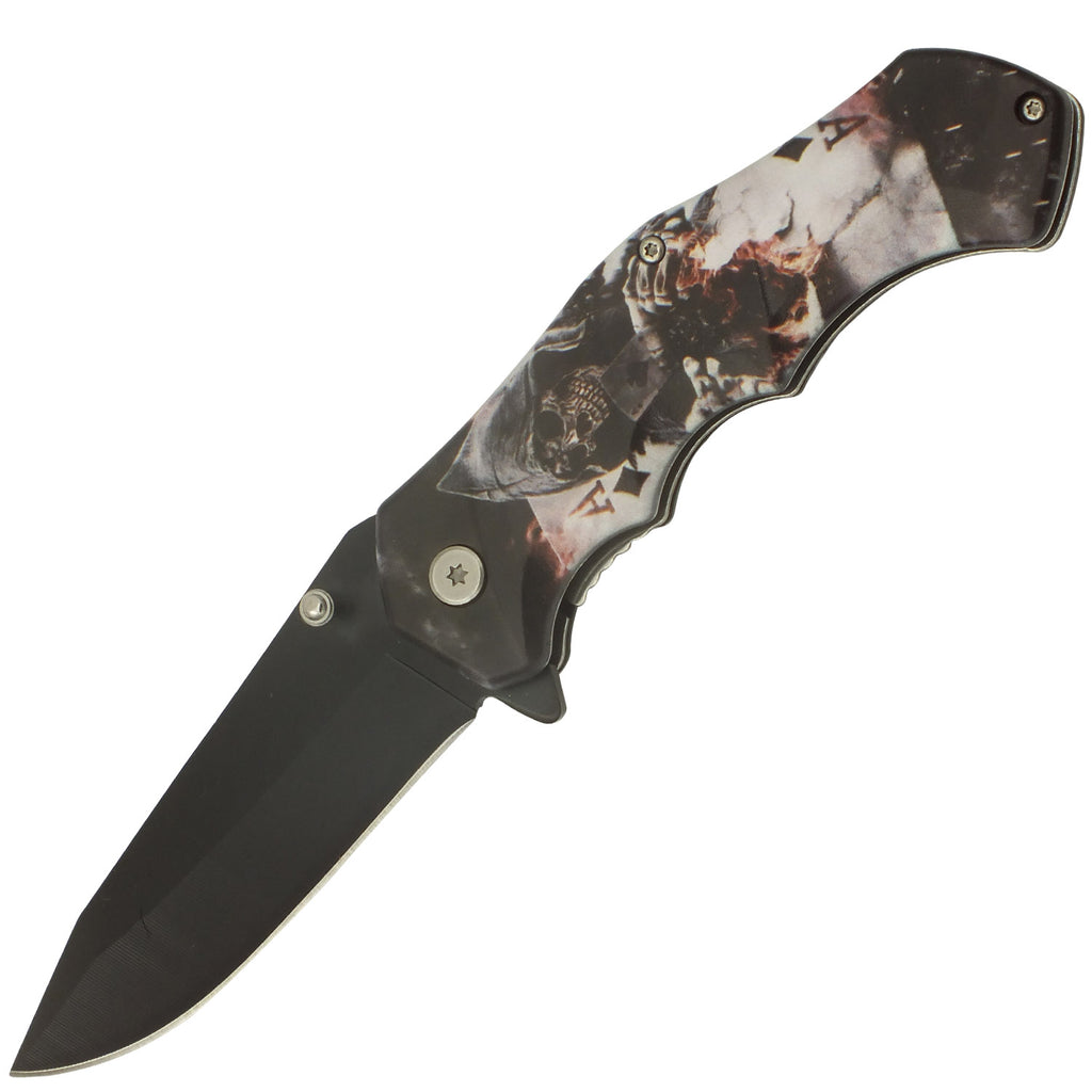 Dead Man's Hand Spring Assisted Folding Pocket Knife