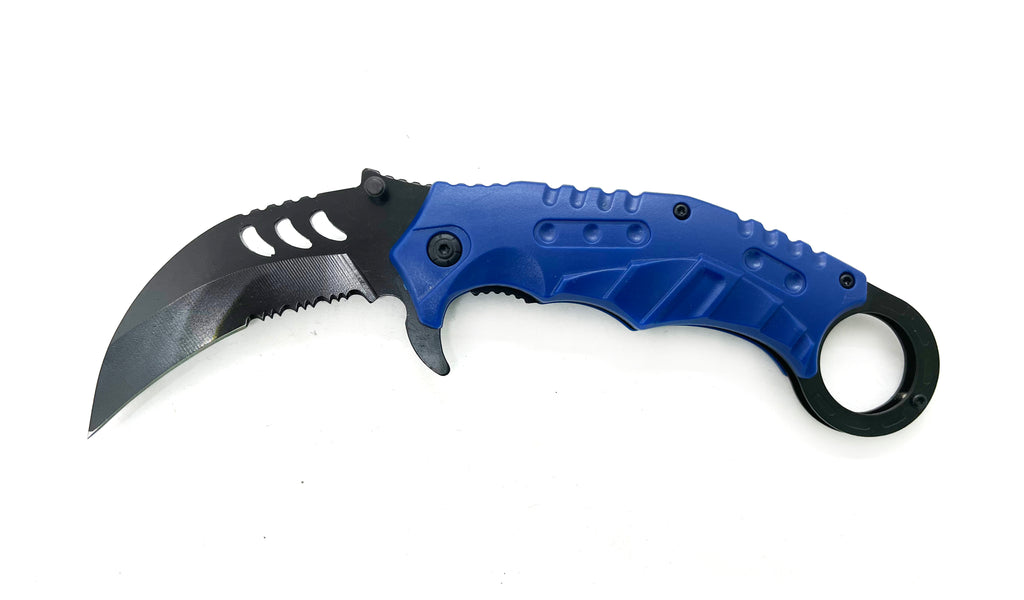 Tiger-USA Karambit Style Knife -  BLUE