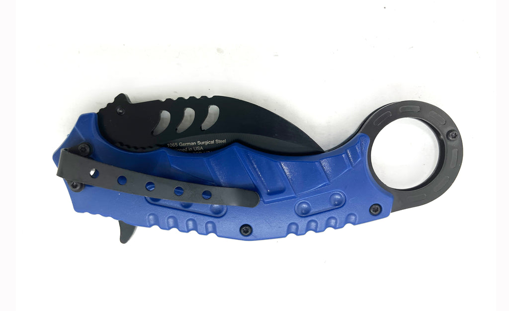 Tiger-USA Karambit Style Knife -  BLUE