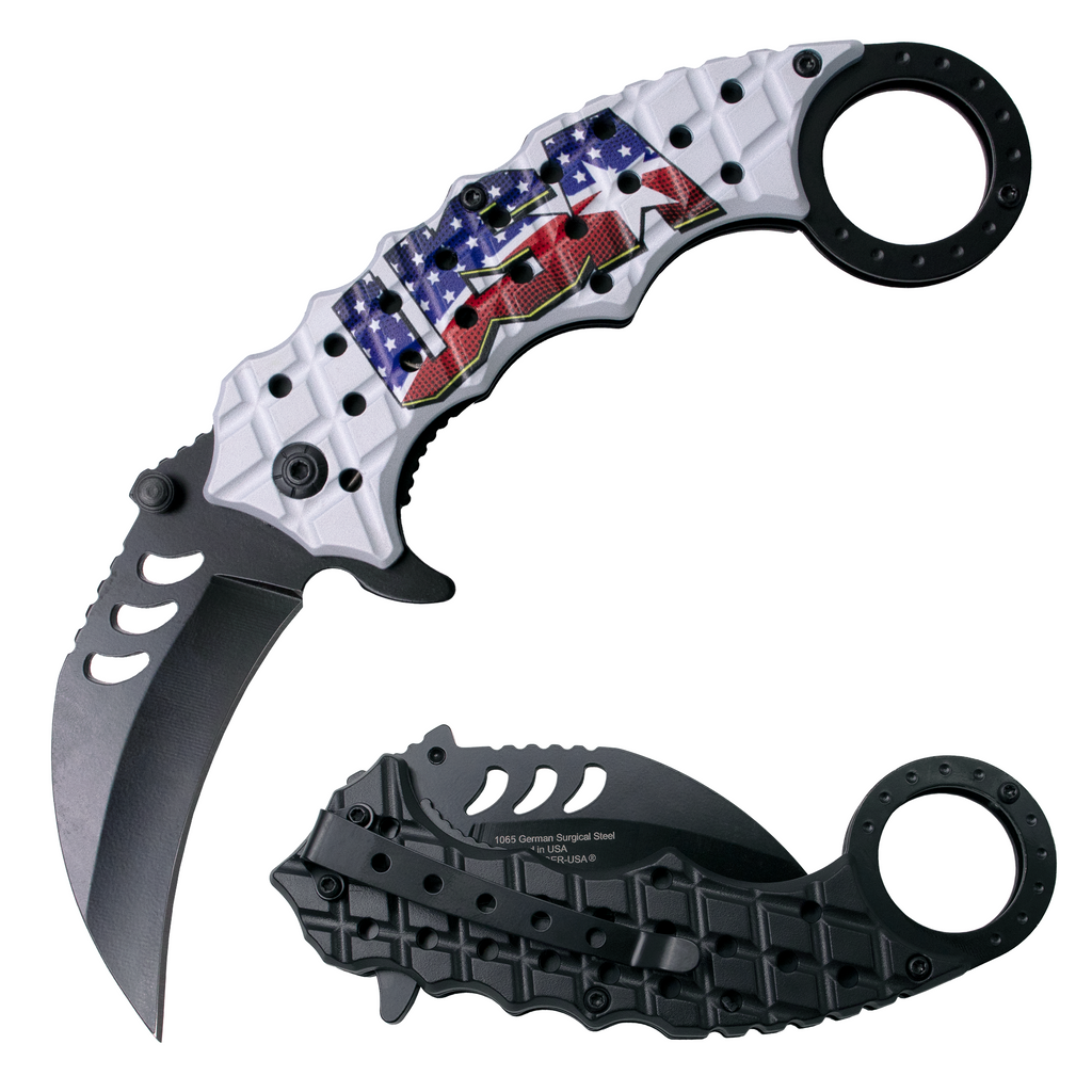 Tiger USA Karambit Style Trigger Assist Knife - USA