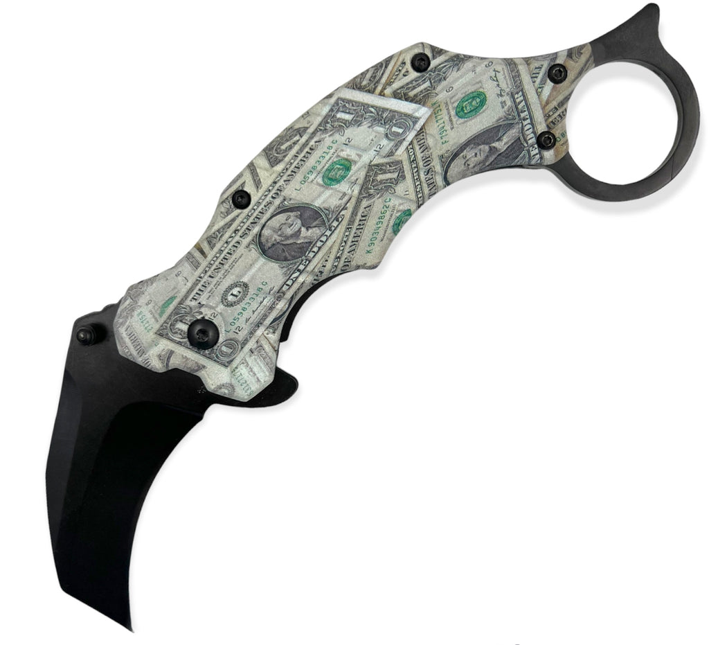 Tiger-USA® Folding Knife Karambit Style DOLLAR