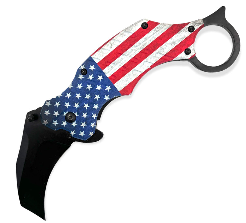 Tiger-USA® Folding Knife Karambit Style  FLG1