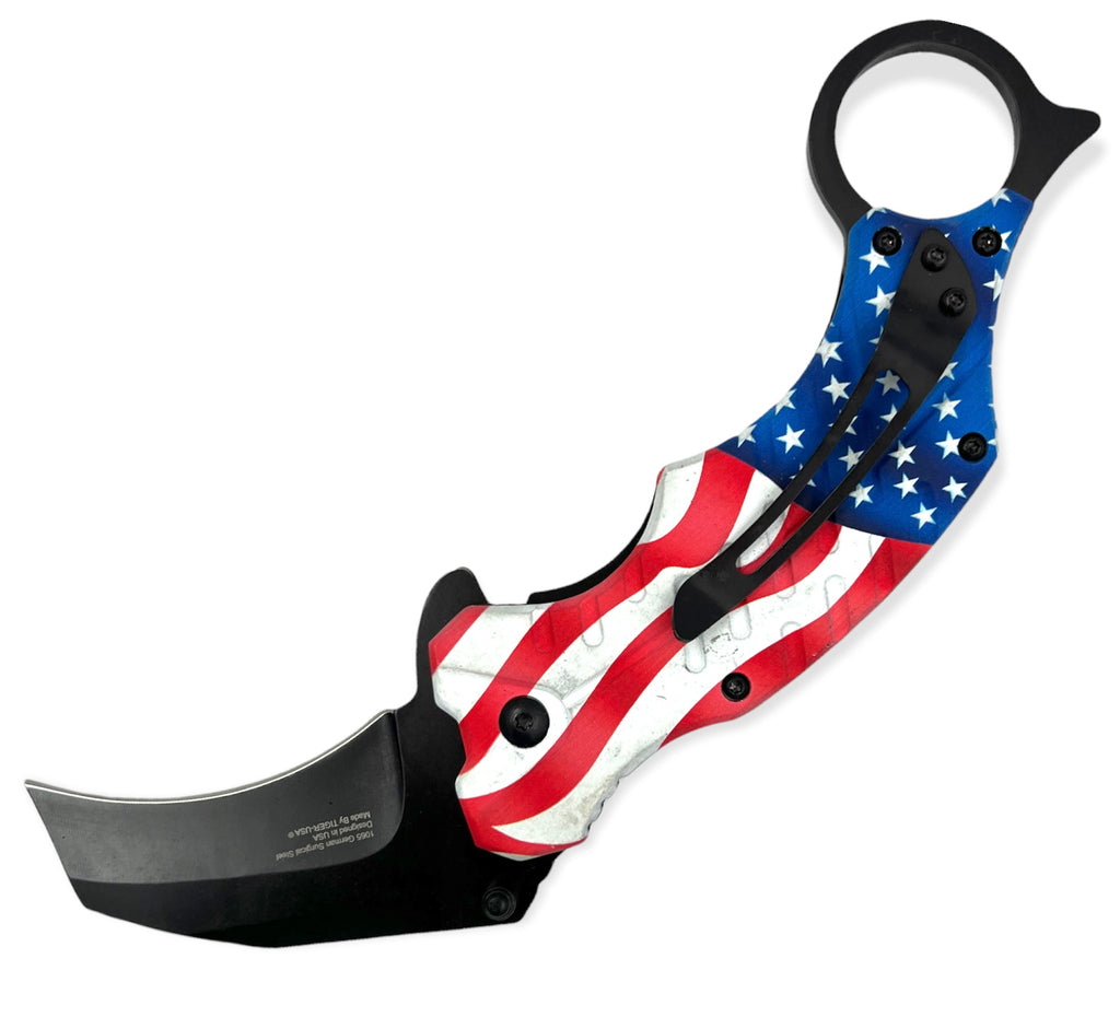 Tiger-USA® Folding Knife Karambit Style FLG4