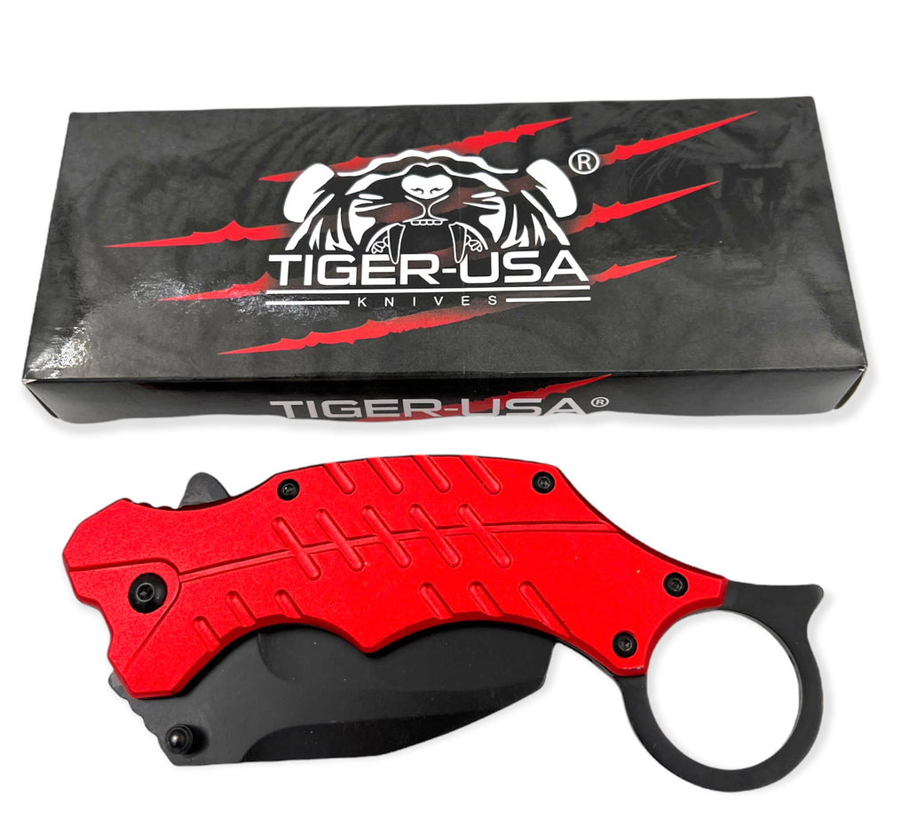 Tiger-USA® Folding Knife Karambit Style RD