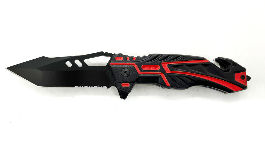Spring Assisted Blade Tiger-USA RED