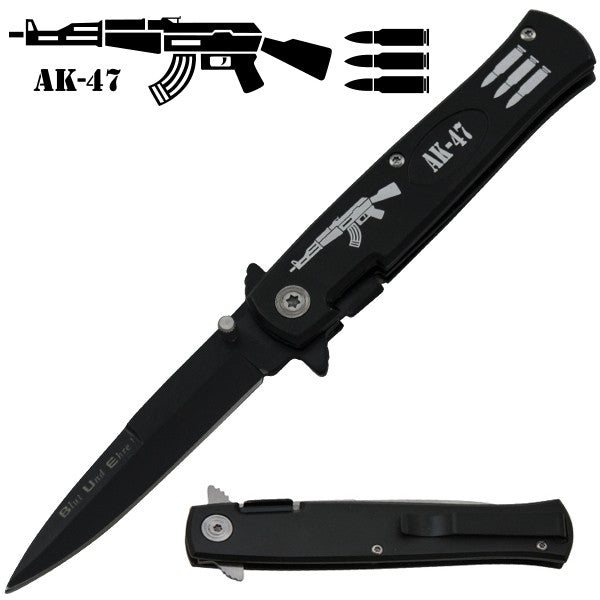 AK-47 Trigger Action Folding Knife, , Panther Trading Company- Panther Wholesale