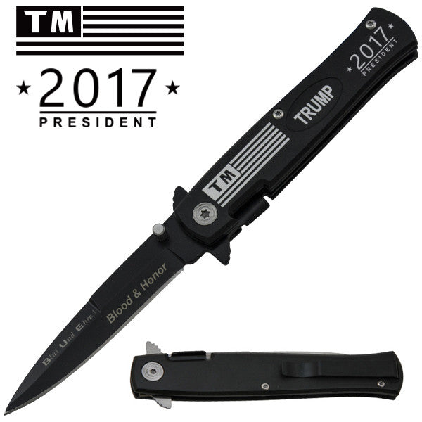 Trump 2016 President Trigger Action Folding Knife, , Panther Trading Company- Panther Wholesale