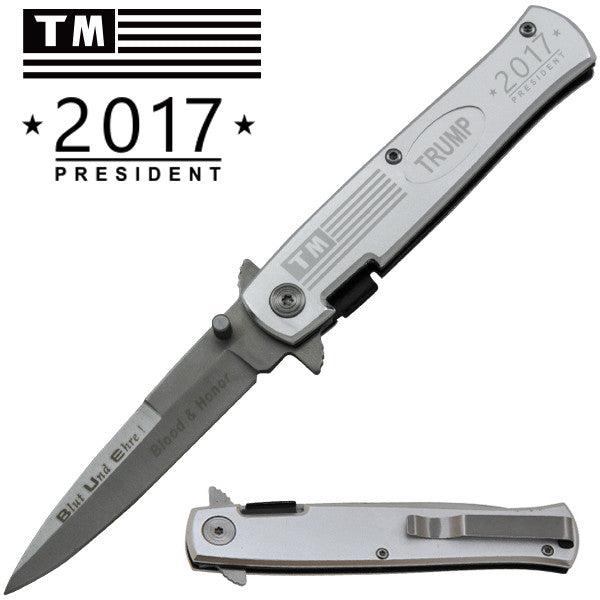 Trump 2016 President Trigger Action Folding Knife, , Panther Trading Company- Panther Wholesale