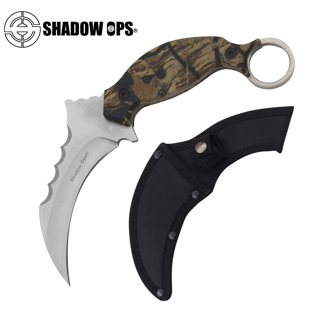 Fixed Blade Karambit Combat Knife with Sheath, , Panther Trading Company- Panther Wholesale