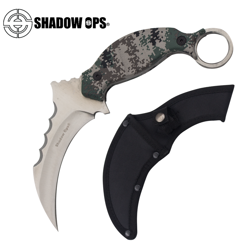 Fixed Blade Karambit Combat Knife with Sheath, , Panther Trading Company- Panther Wholesale