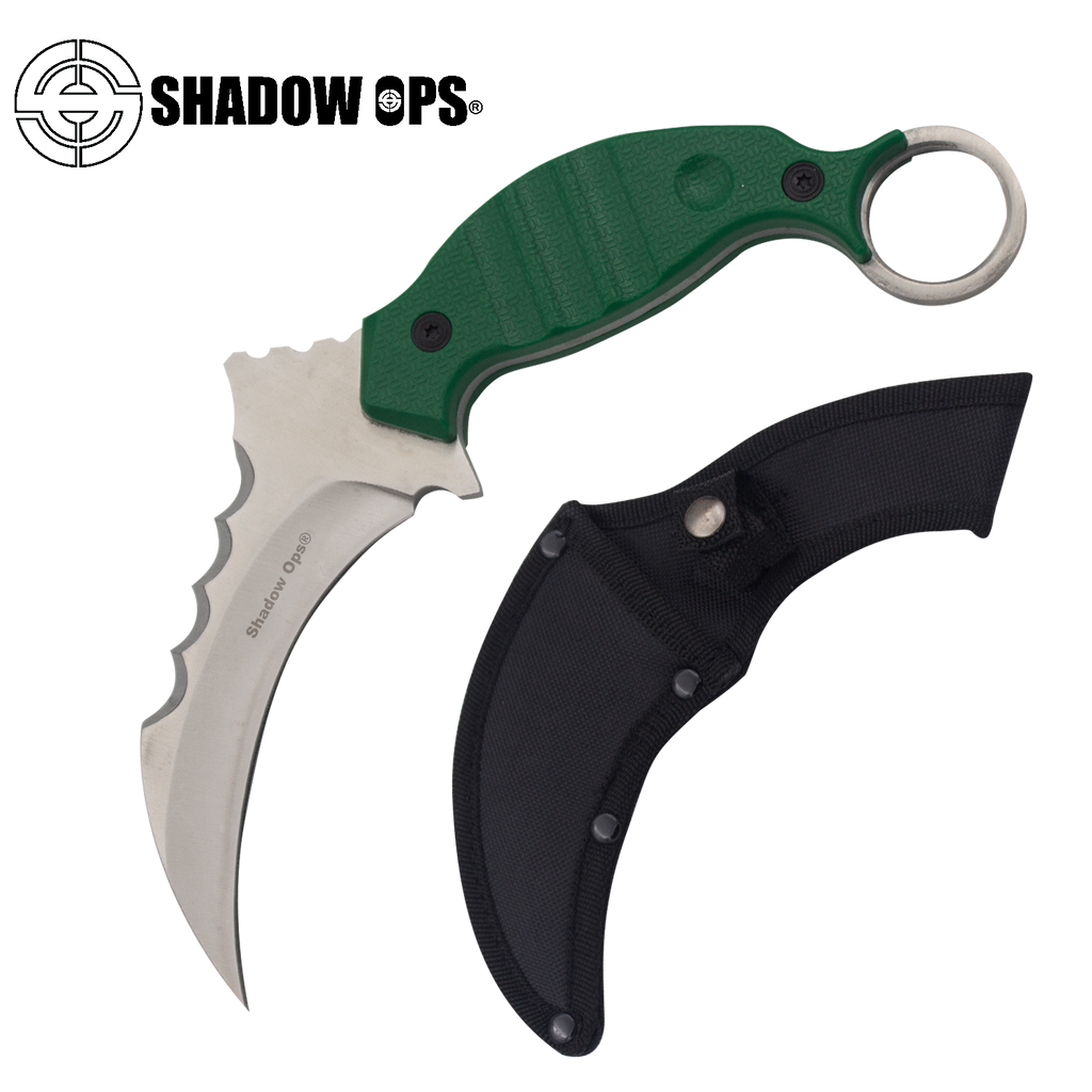 Fixed Blade Karambit Combat Knife with Sheath, , Panther Trading Company- Panther Wholesale