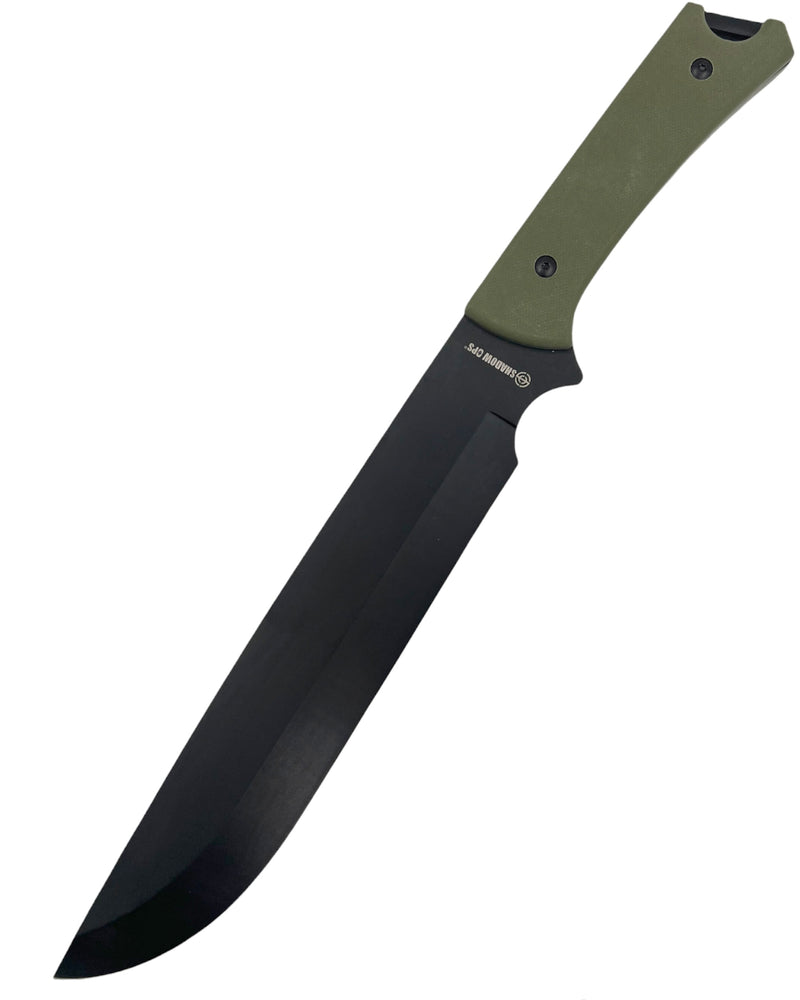 Shadow Ops® COMBATIBLE machete with case (Green)