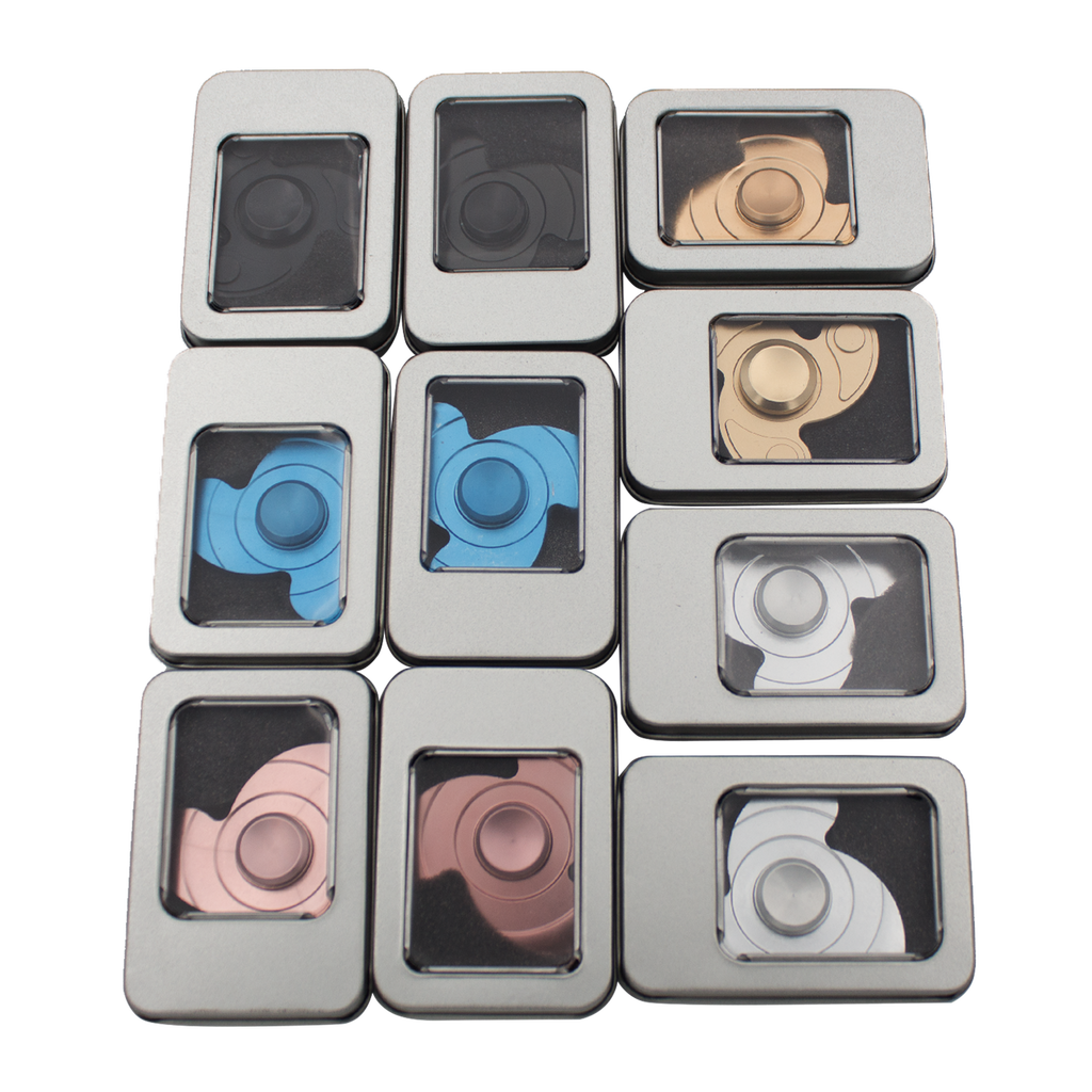 Aluminum Fidget Spinners - 10 pcs., , Panther Wholesale- Panther Wholesale
