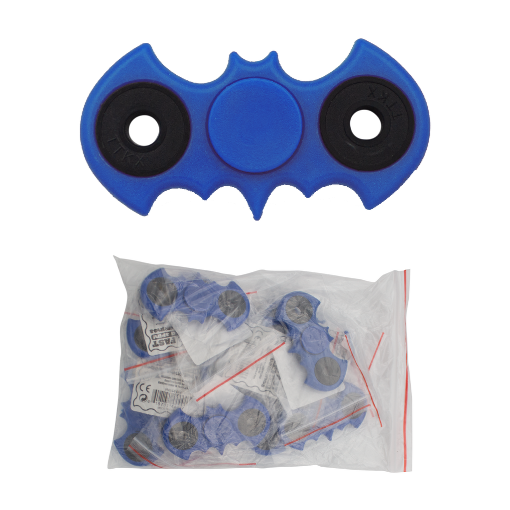 The Bat Fidget Spinners (Blue) - 12per bag, , Panther Wholesale- Panther Wholesale