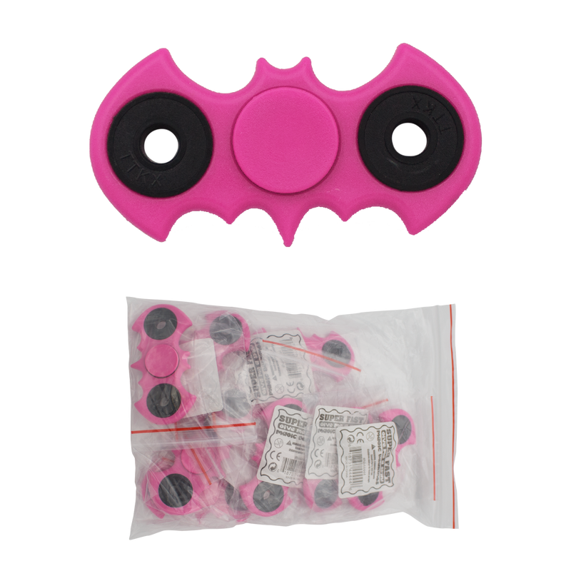 The Bat Fidget Spinners (Pink) - 12per bag, , Panther Wholesale- Panther Wholesale