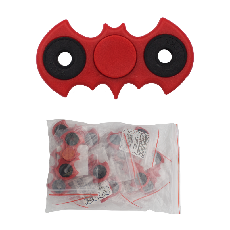 The Bat Fidget Spinners (Red) - 12per bag, , Panther Wholesale- Panther Wholesale